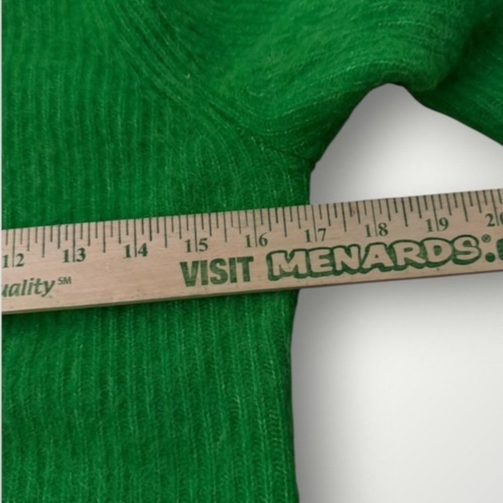 & Other Stories Stockholm Atelier Turtleneck Sweater Women XS Green Alpaca Wool - Picture 6 of 10